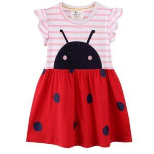 Ladybug Girls Short Sleeve Dress